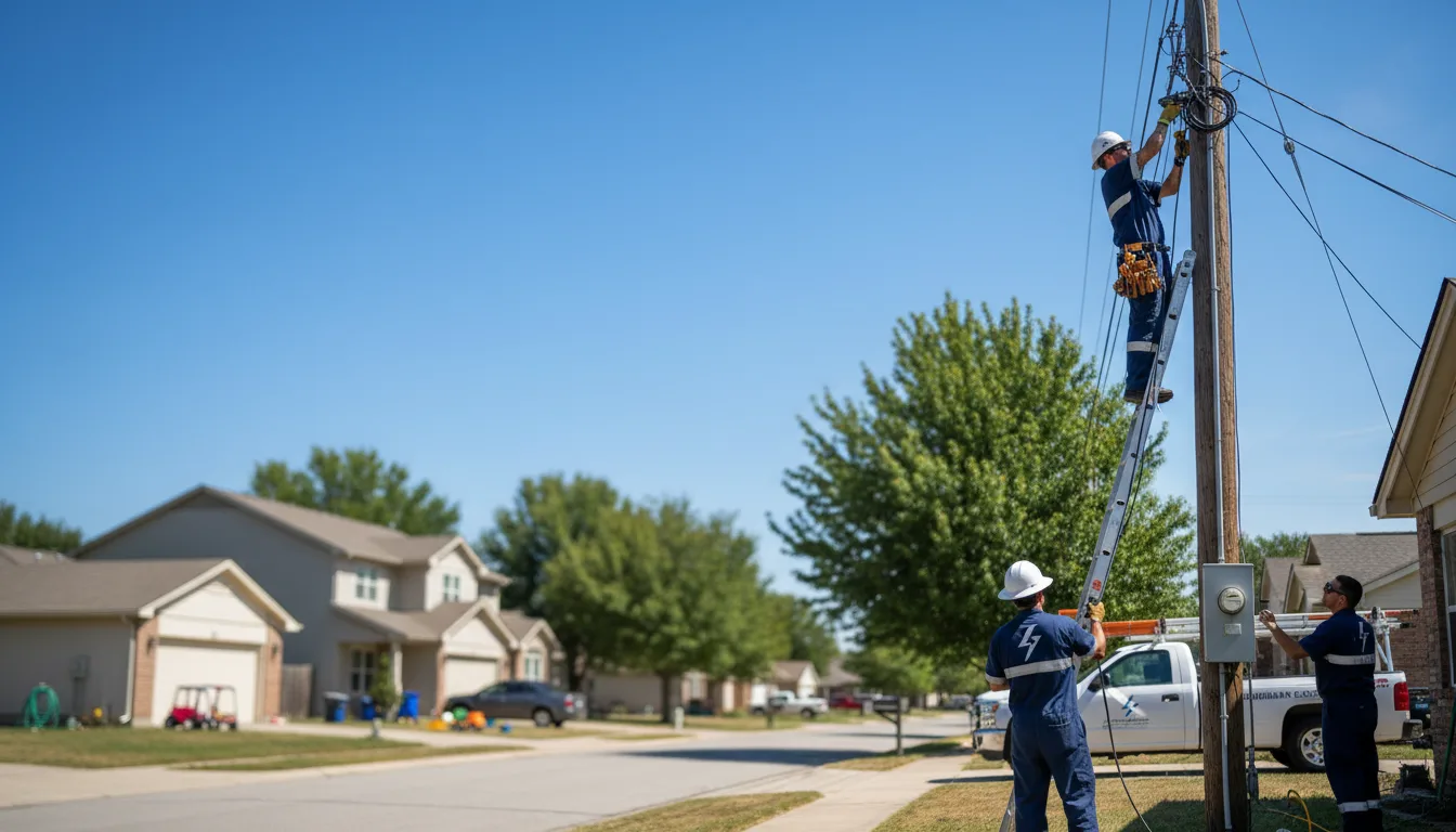 Residential electrician providing installation services in Lincoln, IA
